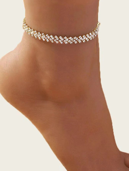 Goddess Rhinestone Anklet