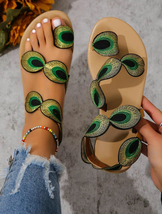 Goddess Peacock Sandal