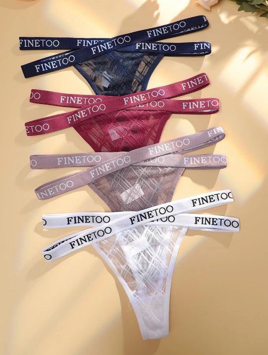 4PAIR Goddess Print Panties