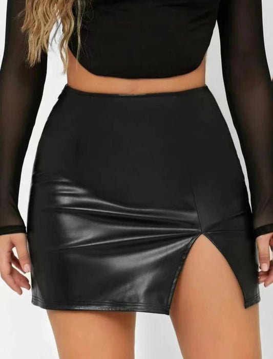 Goddess Leather Skirt